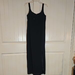 J.R. Nites by Caliendo Navy Beaded Dress